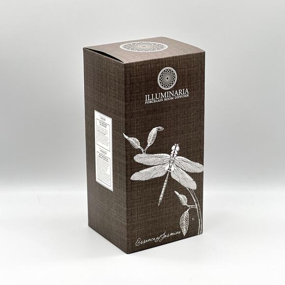 ILLUMINARIA Porcelain Room Diffuser Essence of Jasmine Dragonfly NEW IN BOX - Picture 4 of 10